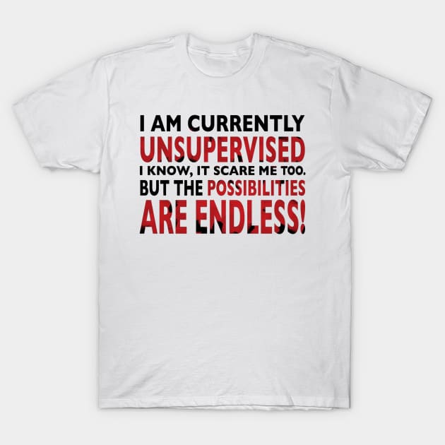 Currently unsupervised t shirt store